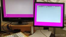 Sam RGB on left, ZX VGA on right